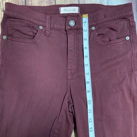 Madewell Burgundy Skinny Jeans - Picture 3 of 6